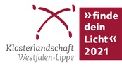Wortbildmarke "finde dein Licht" 2021 der Klosterlandschaft Westfalen-Lippe