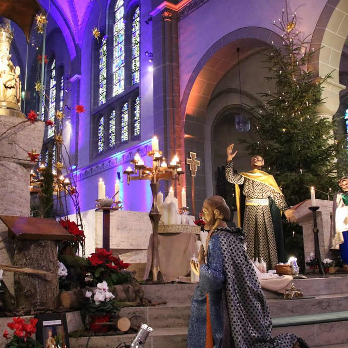 Krippe in der Marienwallfahrtskirche Werl. © Markus Ende.