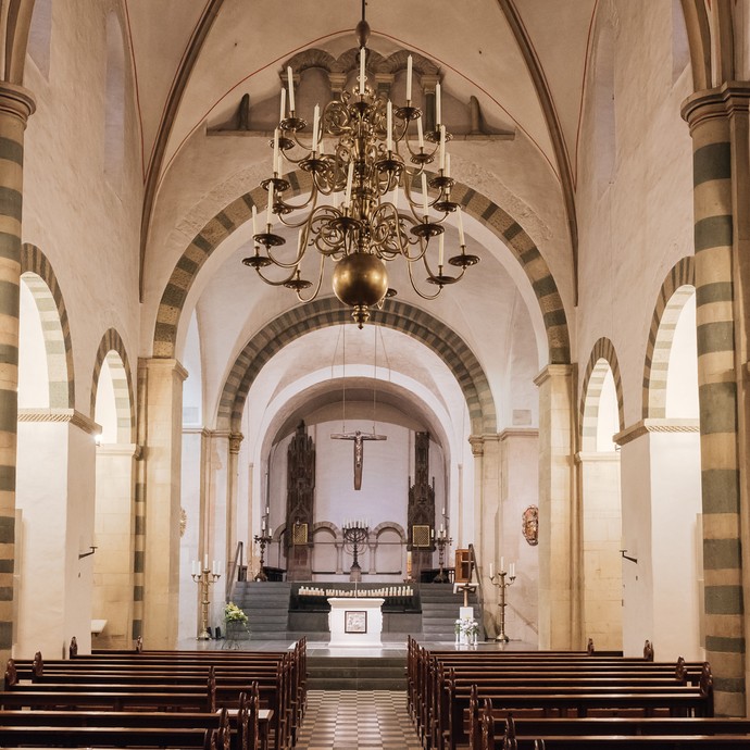 Innenansicht Stiftskirche St. Bonifatius. © Orgelbauverein Freckenhorst.