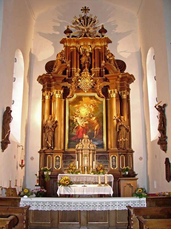 Hochaltar der Klosterkirche. Foto: Franz-Josef Huss.
