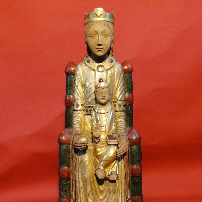 Gnadenfigur Maria mit Jesuskind auf dem Schoß. © Alfred Hilbig.